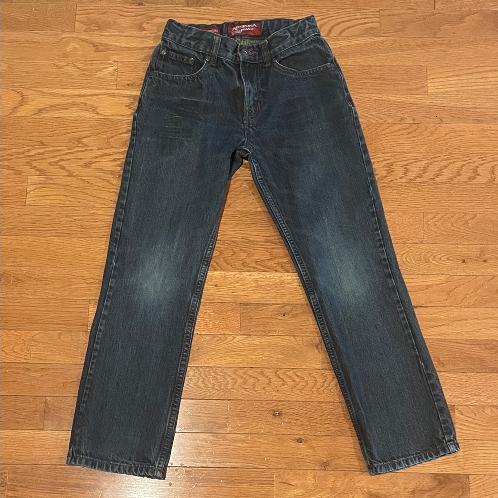 Arizona Jean Company Boy’s Deep Indigo Straight Jeans Size 12 Slim
